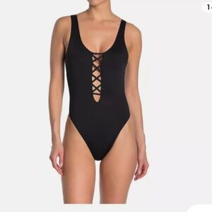The Bikini Lab black one piece swimsuit